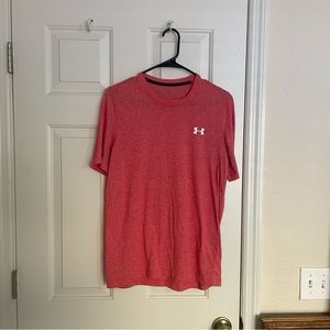 Pink/Red Under Armour Heatgear Men’s Small Exercise T-Shirt